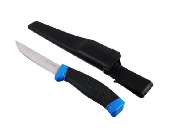 Универсальный нож для рыбалки и туризма c ножнами ЕРМАК 21.5см, сталь, пластик 118-148 