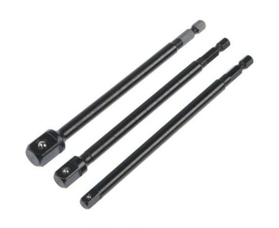 Набор адаптеров для торцевых головок под квадрат (3 шт; 1/2; 3/8; 1/4; 150 мм) ТУНДРА 5470953 