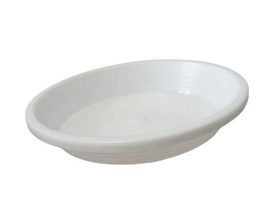 Цветной поддон ФлораПласт 10 белый 001013 