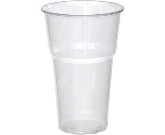 Одноразовый пластиковый стакан ООО Комус Бюджет 500 мл, прозрачный, 50 штук 661986 