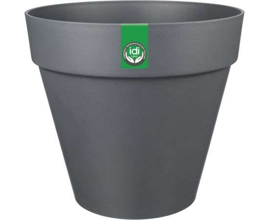 Горшок для цветов Idiland tarragon диам. 280 мм, 10 л, со вставкой, серый 692216106СЕР 221610635/01 