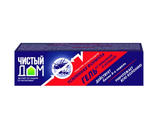 Гель от тараканов Чистый дом Усиленная формула 50 г 4601826019557 