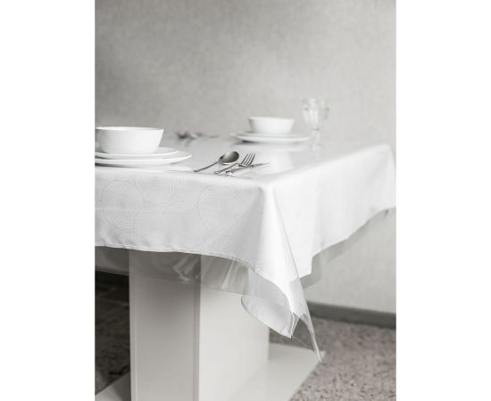 Силиконовая прозрачная скатерть Protect гибкое мягкое стекло, клеенка/пленка ПВХ на стол 120х200x0.03 см 10164 