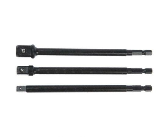 Набор адаптеров для торцевых головок под квадрат (3 шт; 1/2; 3/8; 1/4; 150 мм) ТУНДРА 5470953 – изображение 2