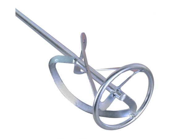 Насадка-миксер оцинкованная 120x600 мм, М14 для строительных смесей Вихрь 73/3/7/8 – изображение 2