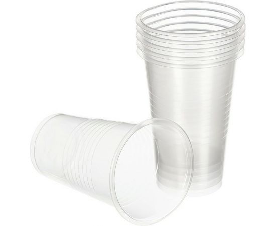 Одноразовый пластиковый стакан ООО Комус Бюджет 200 мл, прозрачный, 100 штук 661982 – изображение 2