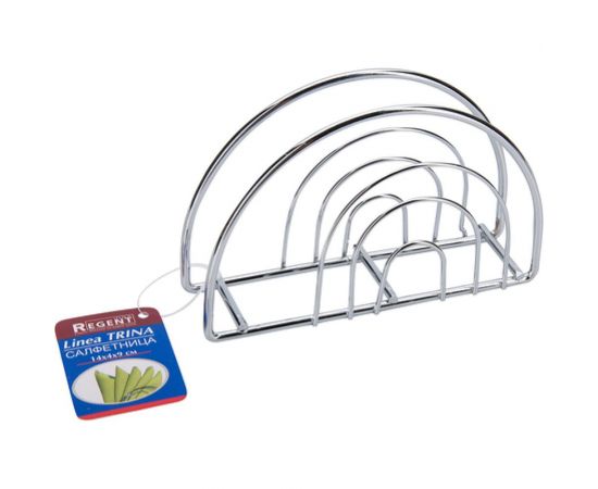 Подставка для салфеток Regent inox Linea TRINA 14x4х9 см 93-TR-02-01 – изображение 2