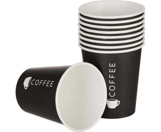 Одноразовый бумажный стакан ООО Комус Total Black 200 мл, черный, 50 шт 1553724 – изображение 3