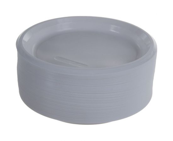 Одноразовые тарелки ЛАЙМА Стандарт 100 шт, белые 602649 – изображение 3