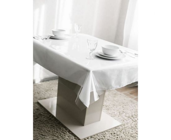 Силиконовая прозрачная скатерть Protect гибкое мягкое стекло, клеенка/пленка ПВХ на стол 120х200x0.03 см 10164 – изображение 3