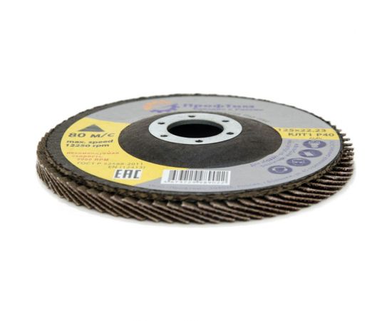 Круг лепестковый торцевой АО (КЛТ-1, 125x22.2 мм, P40) ПрофТим 4673729989022 – изображение 3