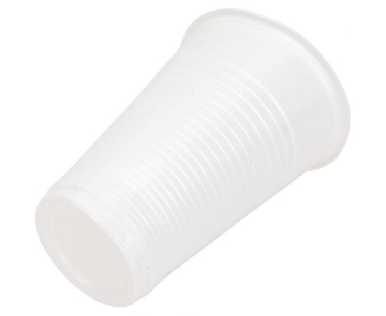 Одноразовый пластиковый стакан ООО Комус Эконом 200 мл, белый, 100 штук 145594 – изображение 4