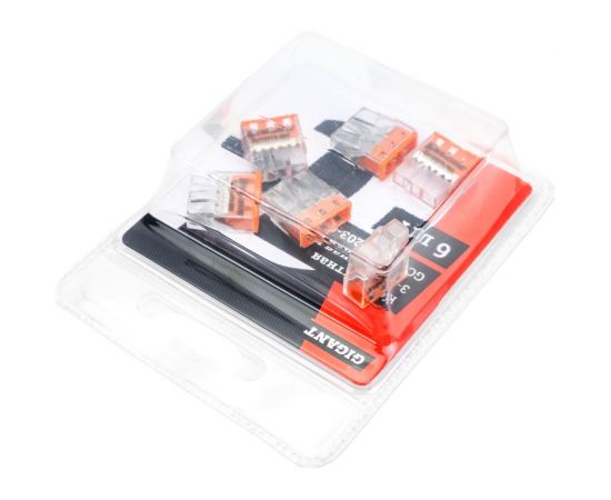 Компактная трехпроводная клемма Gigant 6 шт/уп GCT-2273-203-6 – изображение 5