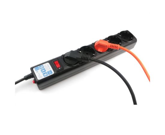 Фильтр-удлинитель Power Cube 1,9 м 5 розеток (черный графит) 10А/2,2кВт, SPG5-С2 – изображение 6