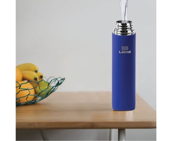 Классический термос с узким горлом ЛАЙМА 1 л, нержавеющая сталь, синий 605124 – изображение 7