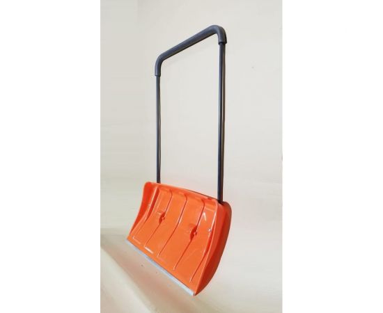 Скрепер LWI пластиковый морозостойкий на колесах, оранжевый, с мягкой утепляющей ручкой №5 800x450мм LWI-Cк5 – изображение 8