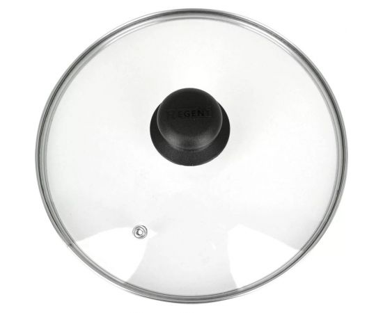 Стеклянная крышка Regent Inox с металлическим ободом и пароотводом, 26 см 93-LID-01-26 