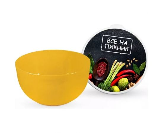 Миска с крышкой Полимербыт ВСЕ НА ПИКНИК 0.6 л 435941100 