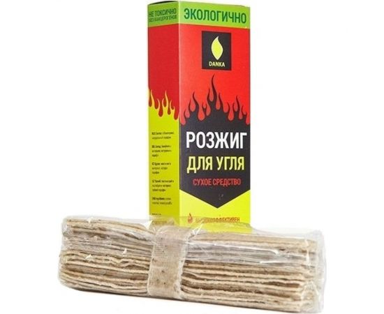 Розжиг угля ДАНКА сухое средство 15 пластин 4627073671317 