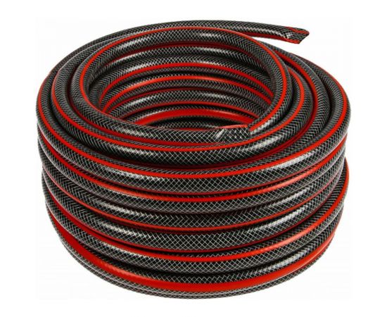 Армированный усиленный поливочный шланг Вихрь премиум, ПВХ, пищевой, трехслойный, 1/2"", 25 м 73/7/2/10 