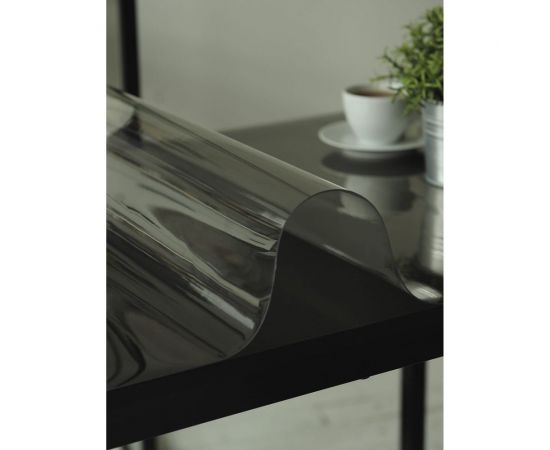 Силиконовая прозрачная скатерть Protect гибкое мягкое стекло, клеенка/пленка ПВХ на стол 140х80x0.08 см 10182 