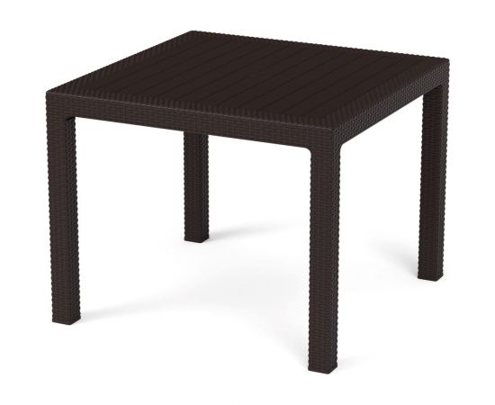 Садовый стол WORKY ротанг, 94x94x74 см, мокко ARD257736 
