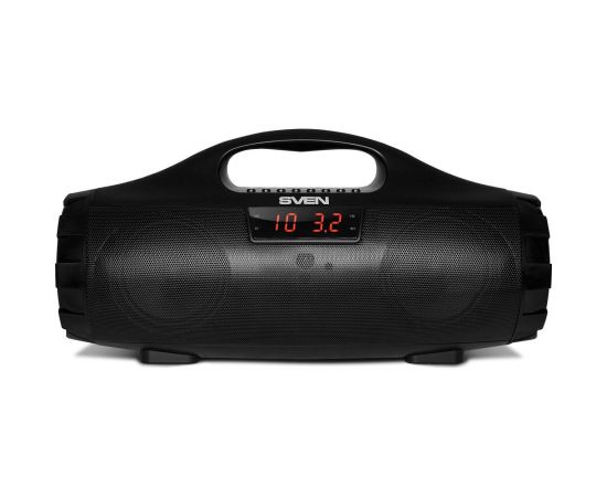 Портативная колонка SVEN АС PS-460 черная, 18 Вт, Bluetooth, FM, USB, microSD, LED-дисплей, 1800 мА*ч SV-015237 – изображение 2