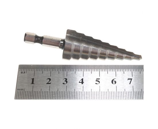 Сверло ступенчатое по металлу (4-20 мм; P6M5) Вихрь 73/10/6/17 – изображение 2