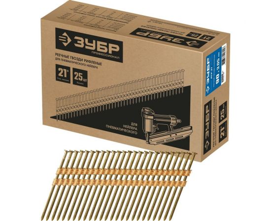 Реечные гвозди ЗУБР РГР-21 90 мм, рифленые, 2000 шт. 305392-90 – изображение 2