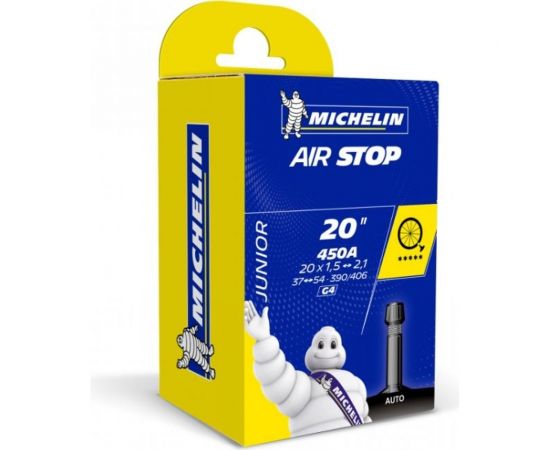 Камера MICHELIN G4 AIRSTOP 37/54x390/406 20x1.5-2.1 ST 34 мм, вентиль STANDART 819653 HQ-0003603 – изображение 2