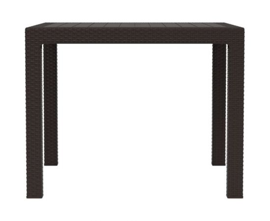 Садовый стол WORKY ротанг, 94x94x74 см, мокко ARD257736 – изображение 2