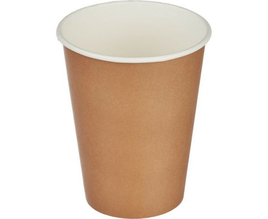 Одноразовый бумажный стакан ООО Комус Стандарт 300 мл, коричневый, 50 штук 998184 – изображение 2