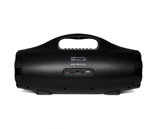 Портативная колонка SVEN АС PS-460 черная, 18 Вт, Bluetooth, FM, USB, microSD, LED-дисплей, 1800 мА*ч SV-015237 – изображение 3