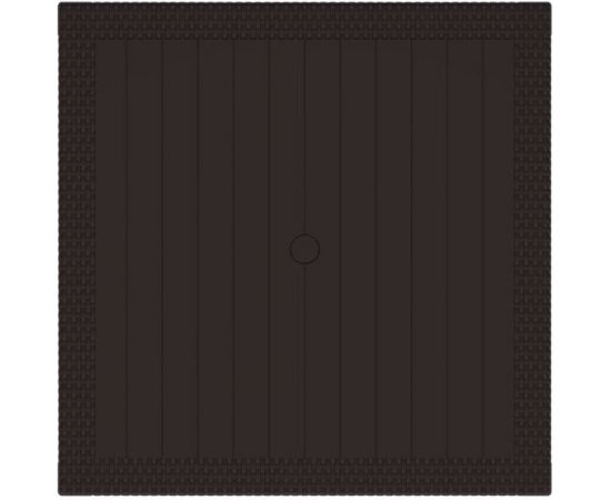 Садовый стол WORKY ротанг, 94x94x74 см, мокко ARD257736 – изображение 3