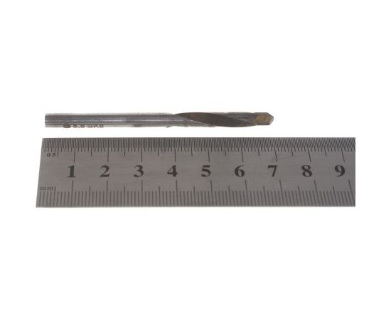 Сверло цх (5.8х40х75 мм; твердосплавная напаянная пластина; ВК8; DIN 8037; Гост 22735-77) ИНСТУЛС 00001289429 – изображение 3