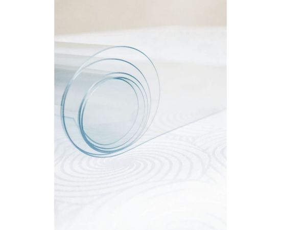 Силиконовая прозрачная скатерть Protect гибкое мягкое стекло, клеенка/пленка ПВХ на стол 140х80x0.08 см 10182 – изображение 3