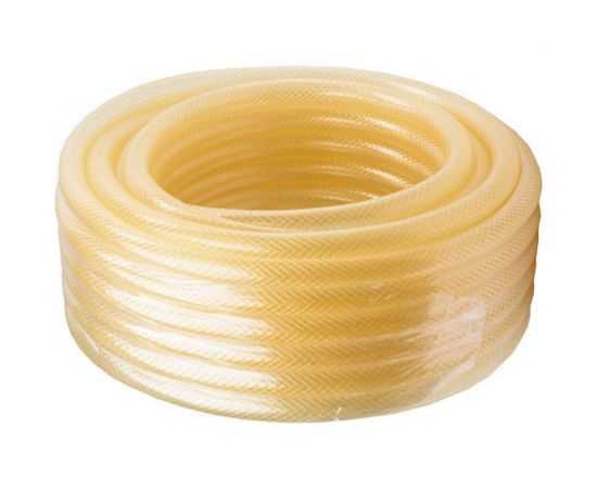 Поливочный трехслойный армированный шланг Вихрь Силикон 3/4"", 25 м, прозрачный 73/7/2/30 – изображение 3