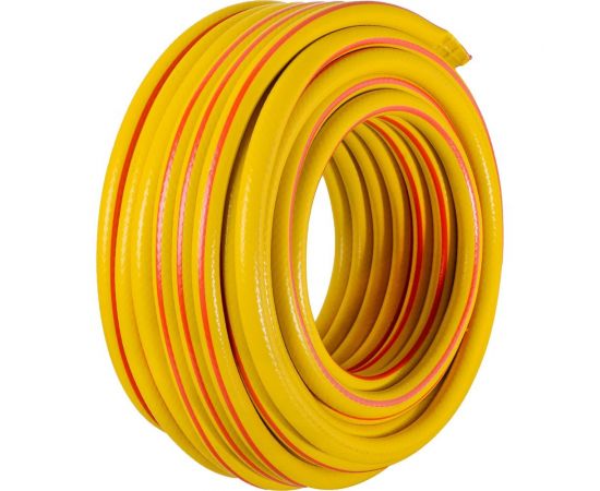 Армированный усиленный поливочный шланг Вихрь премиум, ПВХ, пищевой, трехслойный, 1/2"", 25 м, жёлтый 73/7/2/6 – изображение 4