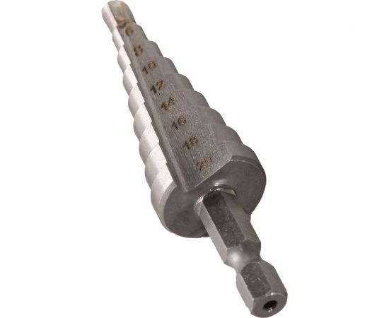 Сверло ступенчатое по металлу (4-20 мм; P6M5) Вихрь 73/10/6/17 – изображение 4