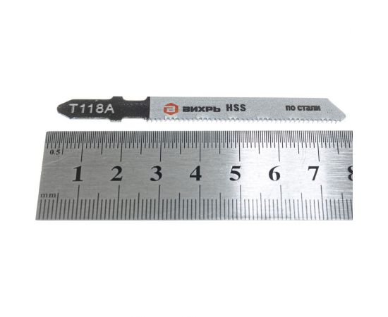 Пилки для лобзика Т118A по стали, чистый рез 76х50 мм, 2 шт. Вихрь 73/10/5/5 – изображение 6