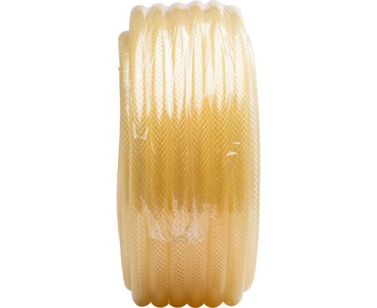 Поливочный трехслойный армированный шланг Вихрь Силикон 3/4"", 25 м, прозрачный 73/7/2/30 – изображение 7