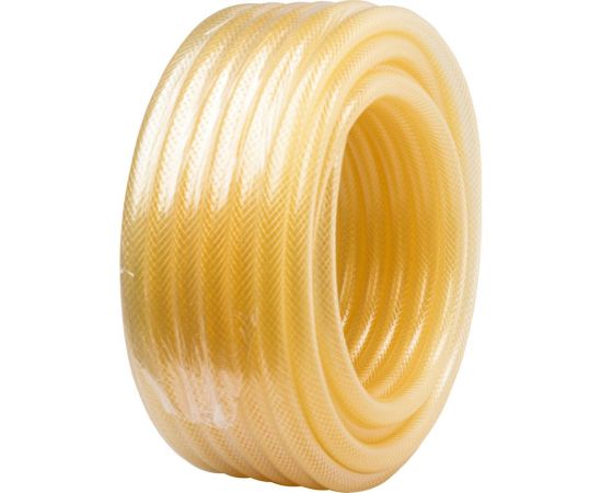 Поливочный трехслойный армированный шланг Вихрь Силикон 3/4"", 25 м, прозрачный 73/7/2/30 – изображение 8