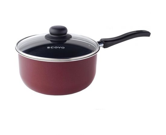 Ковш SCOVO диаметр 18 см 2 л стеклянная крышка СЭ-003 
