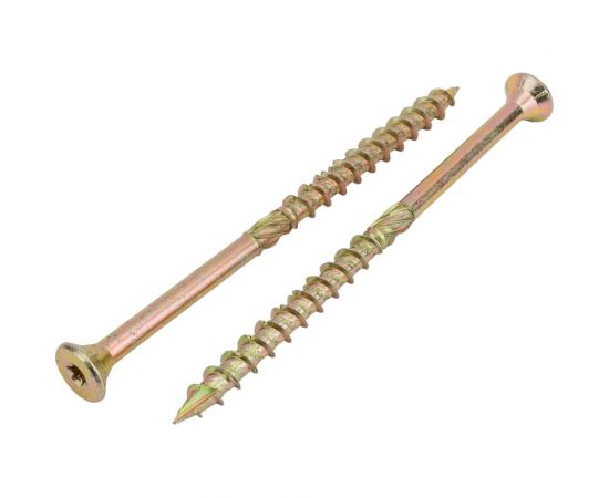 Конструкционный шуруп STARFIX 10x160 мм, потайной, желтый цинк, 2 шт. SMZ4-19048-2 