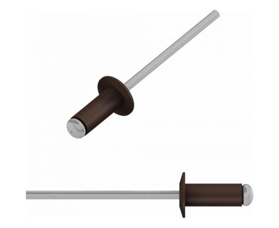 Вытяжная заклепка STARFIX 3,2x8 мм, алюминий-сталь, RAL 8017, 50 шт. SMZ1-52051-50 