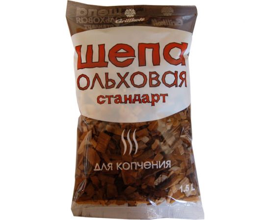 Щепа ольховая для копчения стандарт 1,5 л Grillkoff 15 