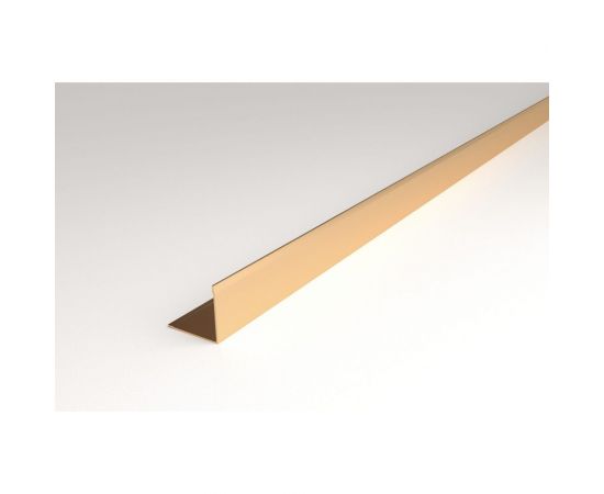 Угловой профиль ЛУКА алюминиевый, анодированный, 10х10х1 мм, 2,7 м, 5 шт./уп. золото УТ000030998 