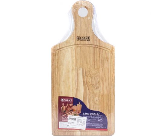 Прямоугольная разделочная доска Regent Inox Bosco с деревянной ручкой 42x20x1.5 см 93-BO-2-02 – изображение 2