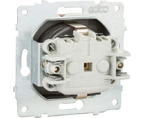 Механизм розетки OVIVO с заземлением, черный металлик, 600-000317-217 – изображение 2