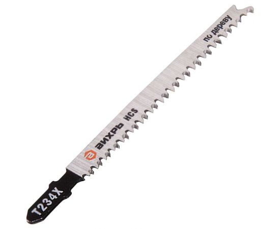 Пилки для лобзика Т234Х по дереву, чистый рез, прогрессирующий зуб 116х90мм 2 шт. Вихрь 73/10/5/11 – изображение 2
